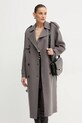 Elisabetta Franchi cappotto in lana grigio CP57D46E2