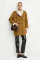 MAX&Co. płaszcz wełniany dwustronny 2426016011200 zielony AW24