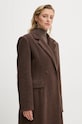 Herskind płaszcz wełniany Ultra brązowy 5379816
