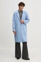 United Colors of Benetton palton de lana 28F7DN06B albastru AW24