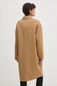 Ρούχα Μάλλινο παλτό United Colors of Benetton 28F7DN06B μπεζ