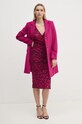 United Colors of Benetton palton de lana roz 2U62DN062