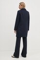 Вълнено палто United Colors of Benetton 2U62DN062 тъмносин NC24