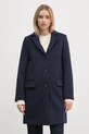 Дрехи Вълнено палто United Colors of Benetton 2U62DN062 тъмносин
