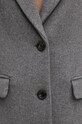 United Colors of Benetton płaszcz z domieszką wełny szary 28HFDN069