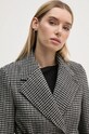 Пальто с примесью шерсти United Colors of Benetton чёрный 2TWADN066