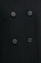 Вовняне пальто United Colors of Benetton 2O9VDN064 чорний