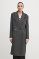Vlnený kabát Dkny D2G4A203 sivá AW24