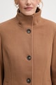Dkny płaszcz wełniany DLEMW021 brązowy