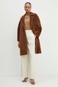 Marella płaszcz wełniany 2423016061200 brązowy AW24