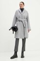 Max Mara Leisure palton de lana 2426906018600 gri AW24