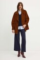 Шерстяная куртка-бомбер Luisa Spagnoli SILLABE 541204 коричневый AW24