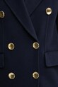 Luisa Spagnoli cappotto in lana 541634 blu navy