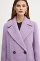 Weekend Max Mara palton de lana violet 2425016032600