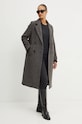 Vlněný kabát Weekend Max Mara 2425016042600 šedá AW24