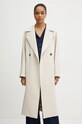 Weekend Max Mara płaszcz wełniany 2425016092600 beżowy AW24