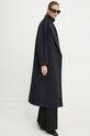 Volnen plašč Weekend Max Mara 2425016102600 mornarsko modra AW24