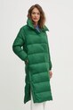 Пухено яке United Colors of Benetton зелен 2TWDDN06S