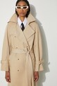 Trench kabát Kenzo Long Kimono Trench FE62MA2179OI.11 béžová