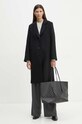 Вовняне пальто Marc O'Polo 408029471265 чорний AW24