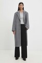Вовняне пальто Marc O'Polo 408029971269 сірий AW24