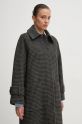 Шерстяное пальто Barbour Veronica Wool Car Coat LWO0238 серый