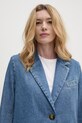 Джинсовый плащ Sisley голубой 2UKKLN04I