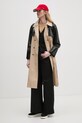 Βαμβακερή καμπαρντίνα Sisley 2XDXLN04K μπεζ AW24
