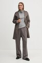 Sisley palton 20AZLN04H gri AW24