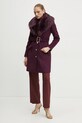 Μάλλινο παλτό Marciano Guess LORETA 4BGL04.1799Z μωβ AW24