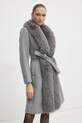 Vlnený kabát Marciano Guess VALERIE 4BGL09.9957Z sivá AW24