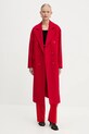 Volnen plašč Twinset 242TT2203 rdeča AW24