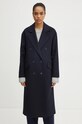 Twinset gyapjúkabát 242TT2203 sötétkék AW24