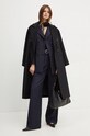 Twinset palton de lana 242TT2203 negru AW24