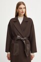 Twinset palton de lana maro 242TF2131