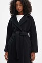 Marella cappotto in lana nero 2423016082200