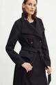 Шерстяное пальто BOSS 50518897 чёрный AW24