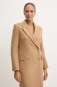 Vlnený kabát BOSS 50524975 béžová AW24