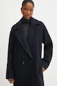 BOSS płaszcz wełniany granatowy 50530199