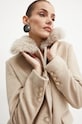 Παλτό από μείγμα μαλλιού Guess NANCY W4BL32.WGJG2 μπεζ