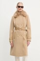Παλτό Guess AMELIA W4BL46.WGKI2 μπεζ NC24