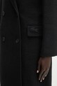 Lacoste wool coat BF3527 black