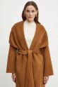 Ivy Oak cappotto in lana marrone IO111048