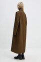 Odzież MM6 Maison Margiela płaszcz S62AA0088.M35222 zielony
