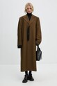 MM6 Maison Margiela płaszcz zielony S62AA0088.M35222