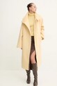 Stine Goya palton de lana C002.2268 galben AW24