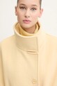 Stine Goya palton de lana C002.2268 galben