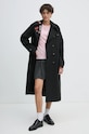 Пальто з домішкою вовни Aeronautica Militare чорний AB2971DCT3403