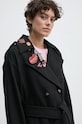 Пальто з домішкою вовни Aeronautica Militare AB2971DCT3403 чорний