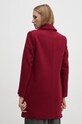 Odzież Sisley płaszcz wełniany 2JJYLN04N bordowy